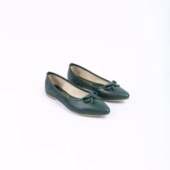 Lizza Women's Genuine Leather Flats - Green -Madam Clothing Store 7b2daf6a21acbe5963f124d14ff1d716