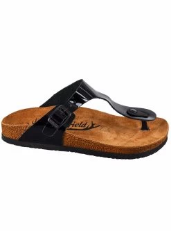 Moosefield Unisex Gizeh Leather Sandals - Black