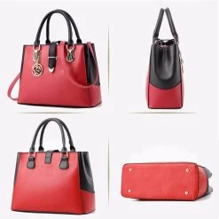 Beakey Women Large Capacity Tote Bag Shoulder Crossbody Bags-WineRed -Madam Clothing Store 7baf1b46a6d13ad37272a45d49e72249