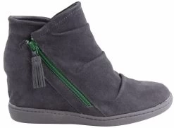 Skechers Womens Plus 3 High & Mighty Comfortable Ankle Boots - Charcoal