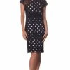Worship Women's Panel Dress Cap Sleeve - Black Polka Dot -Madam Clothing Store 7d53e07799d3e4e695a2c63965a7ccb8