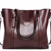Beakey Womens Soft PU Leather Tote Bag Large Capacity Shoulder Bag-Coffee -Madam Clothing Store 80bda26ef8e7cc5fb994ef1f561eb24a