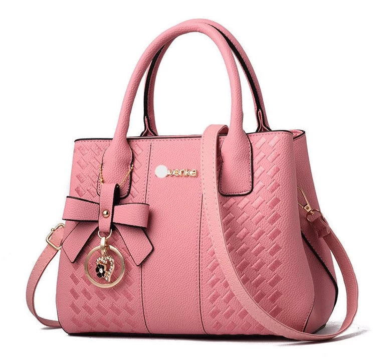 Beakey Fashion Womens PU Leather Embroidered Handbags Shoulder Tote Bags-LightPink 3 Beakey Fashion Womens PU Leather Embroidered Handbags Shoulder Tote Bags-LightPink