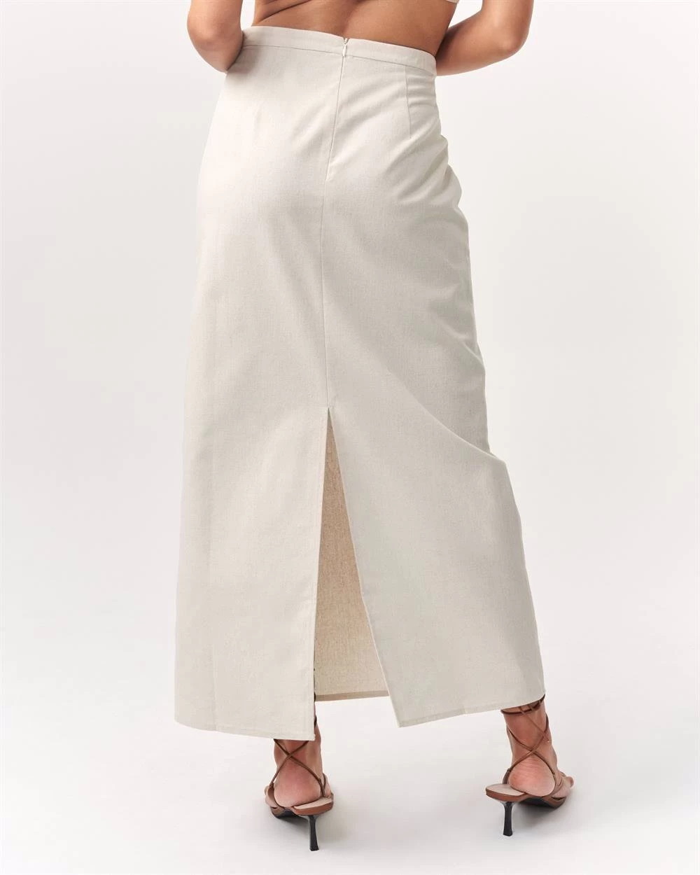 ST MRLO Women's Wave Midi Skirt - Wheat 5 ST MRLO Women's Wave Midi Skirt - Wheat - Image 3