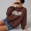 Factorie Trophy Graphic Slouchy Hoodie Burgundy -Madam Clothing Store 82c23208287ba4e32d6acc9f5255cc13