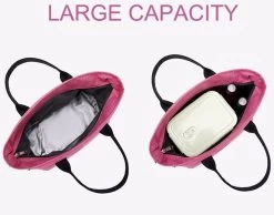 Insulated Lunch Bags Large Tote Adult Lunch Box With Shoulder Strap Side Pockets - RoseRed 13 Insulated Lunch Bags Large Tote Adult Lunch Box With Shoulder Strap Side Pockets - RoseRed -Madam Clothing Store 82c5f0ed0ae5fda2175decd84d458758