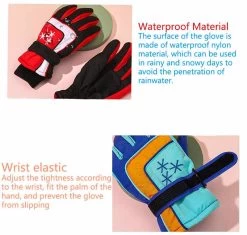 Beakey Insulated Winter Cold Weather Kids Ski Gloves Waterproof Windproof-DarkBlue -Madam Clothing Store 83b7edb7b01eaf0cf0192272168cfb03