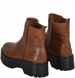 Noosy Women's Genuine Leather Ankle Boots - Brown -Madam Clothing Store 84178050 7cce 4cca bae4 5ea12e366fed