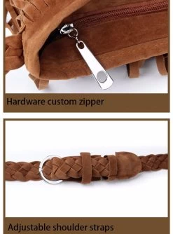 Beakey Suede Tassel Messenger Bag Women Hobo Shoulder Bags-Brown -Madam Clothing Store 8554212aa353ad7a2f1f0dcb09b1f236