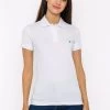 Giorgio Di Mare Women's Polo Shirt Short Sleeve - White -Madam Clothing Store 8752d0cac8712084bd1470cc06fe2e47