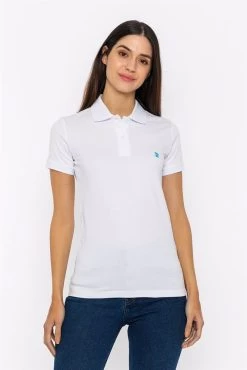 Giorgio Di Mare Women's Polo Shirt Short Sleeve - White