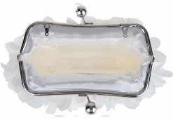 Beakey Clutch Evening Bags Floral Appliques Crossbody Bag For Women-White -Madam Clothing Store 8b75bfe6d13432d19b4b7d1710b389b1