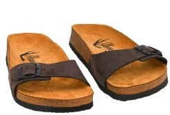 Moosefield Unisex Madrid Leather Sandals - Brown -Madam Clothing Store 8d955af16de20b9a24452c0f25bea403
