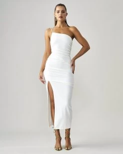BWLDR Women's Matias Dress X Kristina - White -Madam Clothing Store 8ecd2bc99864d6dc5f529a8d737ae7ac