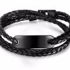 Obsession Women's Hipster Me Vegan Leather Knitted Bracelet Black -Madam Clothing Store 8f120046db0046bb06b346db123a3ad7