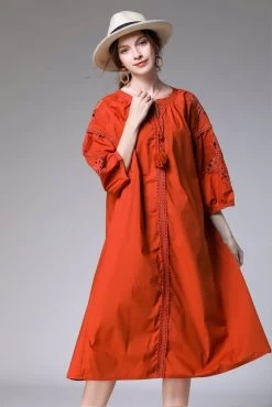 Deli.S Women's Midi Dress Red -Madam Clothing Store 8f2fa332 f6a6 409d 89ab 26c39dee2504