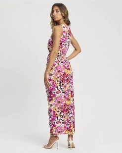 BWLDR Women's Tucker Dress - Floral Fuschia -Madam Clothing Store 8f3b66554b11474760e6416b841bb977