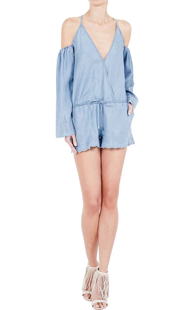 Blue Laugh Loud Jean Playsuit 3 Blue Laugh Loud Jean Playsuit