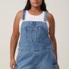 Cotton On Cargo Short Denim Overall Mid Blue -Madam Clothing Store 9048b19245195cc0a05e0400a0ed30a1