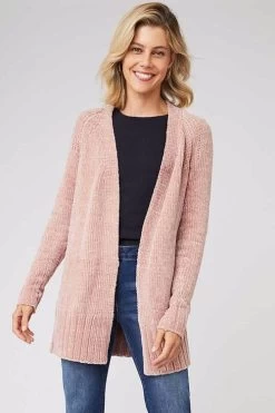 Capture Chenille Longline Cardigan Silver -Madam Clothing Store 90d24c41d4495d0d9f9364e60e25e3f3