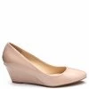 Novo Shoes BOUNTY Womens Wedges Shoes In Nude Patent -Madam Clothing Store 92c533b468558ce5b725f912e4201277