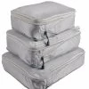 Beakey 3 Set Compression Packing Cubes Travel Expandable Packing Organizers-Grey -Madam Clothing Store 92cd239bd77a47362808b7ee6f45be7d