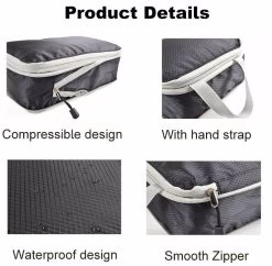 Beakey 3 Set Compression Packing Cubes Travel Expandable Packing Organizers-Red -Madam Clothing Store 943d7bc39171e2e161fd1dd48d968746