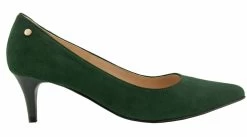 BOSCCOLO Women's Leather Pumps Green