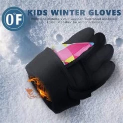 Beakey Kids Snow Gloves Waterproof Insulated Thickening Warm Ski Gloves-Pink 15 Beakey Kids Snow Gloves Waterproof Insulated Thickening Warm Ski Gloves-Pink -Madam Clothing Store 94dff4e72780ea4fe1458d8395836a9c