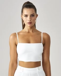 BWLDR Women's Simie Top X Kristina - White