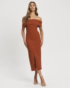 CHANCERY Women's Oceans Midi Dress - Copper