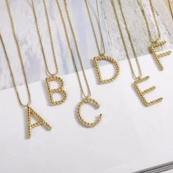 Beakey 26 Alphabet Twisted Pendant Necklace Personalized Jewelry-C -Madam Clothing Store 95e14be63ebd27c7b671e6dcf5f236e6