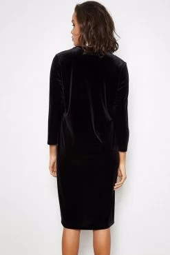 Chic Knits Women's Black Woven Dress -Madam Clothing Store 9662413d 27e4 4b57 999b 29aa86db77c1