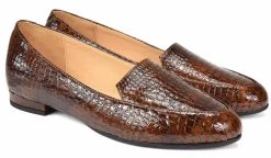 BOSCCOLO Women's Leather Moccasins Camel Croco -Madam Clothing Store 96c8eafc 89ea 4153 b44f 5d41c4843409