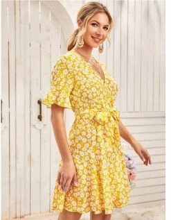 Pretty Summer Women's Dress - Yellow -Madam Clothing Store 9740cd0d b9a4 4d38 86d0 4042bbb8ecaf