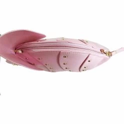Beakey Dinosaur Shape Crossbody Shoulder Bag Women Pu Leather Rivet Chic Clutch-Pink -Madam Clothing Store 977bd833360523a0017bf8b4e520c1ae