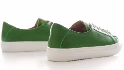 BOSCCOLO Women's Leather Sneakers Green/White -Madam Clothing Store 98ddf8b9 5cff 401f a943 9a614f833b47