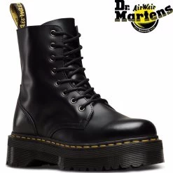 Dr. Martens Women's Jadon 8" Leather Boots Shoes Platform Style - Black -Madam Clothing Store 99b7d65cbc642e7a248f27ebbea7ea28