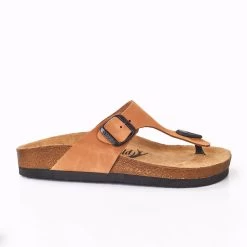Moosefield Unisex Gizeh Leather Sandals - Light Brown