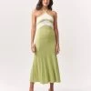 ST MRLO Women's Chevron Midi Dress - Mint Green 2 ST MRLO Women's Chevron Midi Dress - Mint Green -Madam Clothing Store 9a8f876f22813572088d280565491ff0
