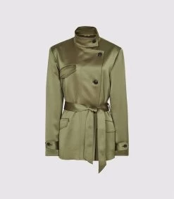 Reiss Women's India Utility Jacket - Khaki -Madam Clothing Store 9abf72965836dd7de8e26052351f3f2d