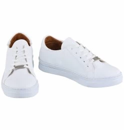 Noosy Women's First Class Leatherette Sneakers - White -Madam Clothing Store 9be2b338 454c 4015 8381 8fc41b01bbb0