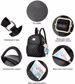 Beakey Leather Backpack Casual Travel Daypacks With Cute Bear For Womens-WineRed -Madam Clothing Store 9c9074318f188c4cb2d57dd3d658edb5