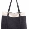 Beakey Women Large Tote Bag Shoulder Bag Holds A 15.6 Inch Computer-Black -Madam Clothing Store 9d2d4528736ff3c01f48ba1439bd9d34