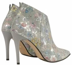 BOSCCOLO Women's Leather Boots Flowers On Grey -Madam Clothing Store 9f328c20 209f 45c7 856a 21ec5689e891