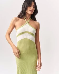 ST MRLO Women's Chevron Midi Dress - Mint Green -Madam Clothing Store 9f97412baf9e35e2b4b7e842ab755f57