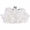 Beakey Clutch Evening Bags Floral Appliques Crossbody Bag For Women-White