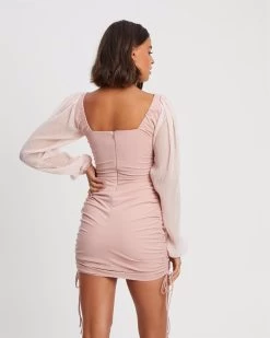 BWLDR Women's Lottie Mini Dress - Baby Pink -Madam Clothing Store a0e3b4e43e0044793703efb74d0d1e79