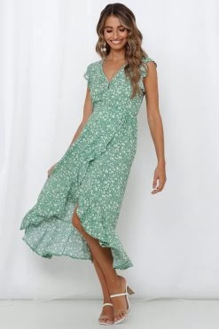 Pretty Summer Women's Dress - Green -Madam Clothing Store a170b1ee 1a46 470d 9167 a25fe9726a4d