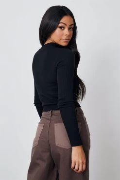 Factorie Mock Neck Long Sleeve Black 8 Factorie Mock Neck Long Sleeve Black -Madam Clothing Store a20f324a0400e1b3566fb69c66646c30
